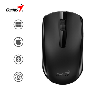 Mouse Inalámbrico Genius Eco-8100 Recargable Usb Negro